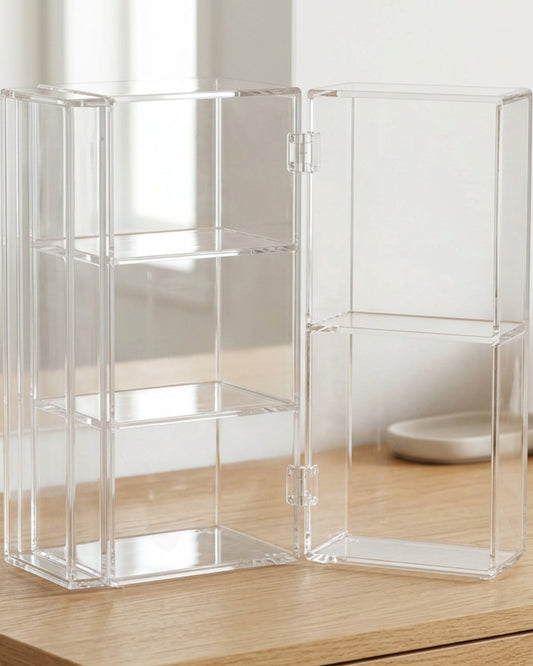Boont Clear Acrylic Three-Panel Fold-Out Cosmetic Organizer 32 cm - Lifestyle view