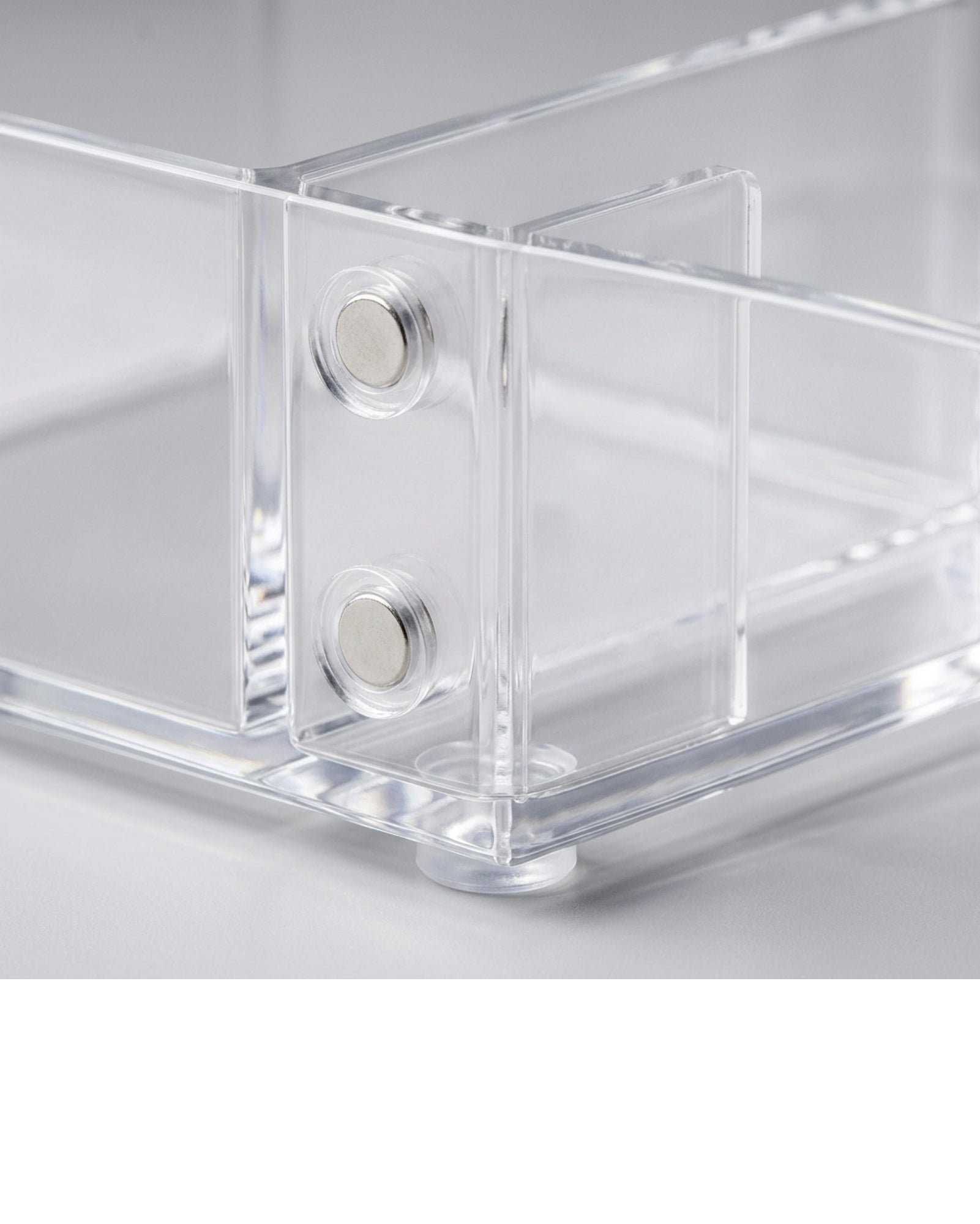 Boont Clear Acrylic Magnetic Modular Cosmetic Pods Set of 5 - Detail view