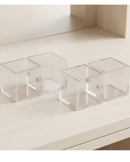 Boont Clear Acrylic Magnetic Modular Cosmetic Pods Set of 5 - Lifestyle view