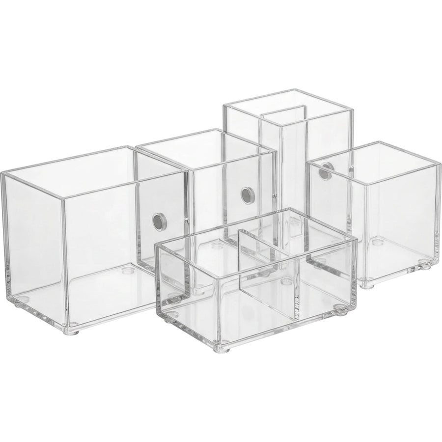 Boont Clear Acrylic Magnetic Modular Cosmetic Pods Set of 5