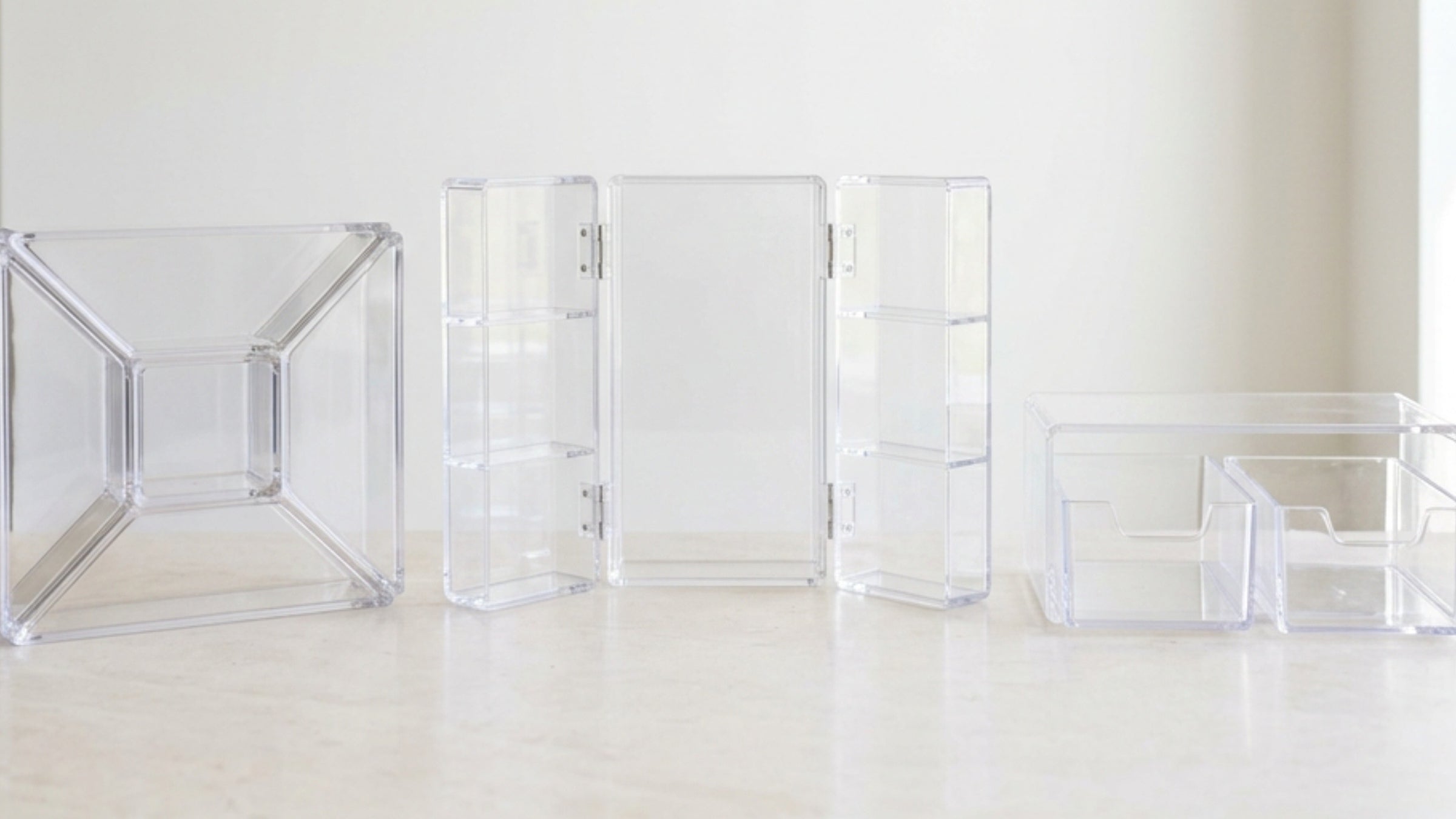 Boont Clear Acrylic Cosmetic Desktop Organizers